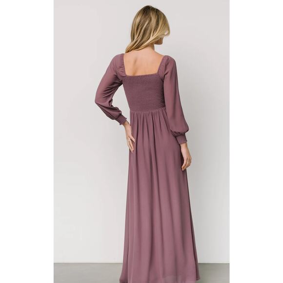 Baltic Born Giselle Maxi Dress Vintage Plum Wedding Guest Bridesmaid - Picture 4 of 11